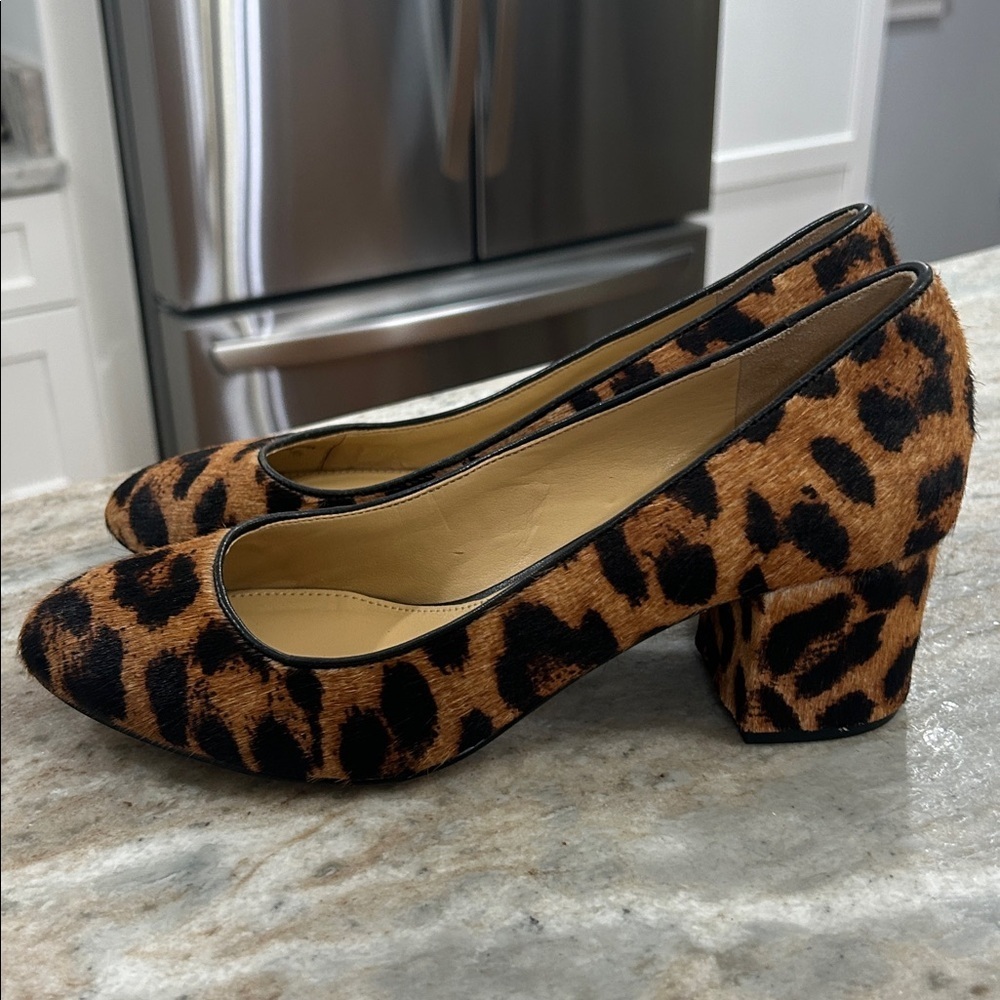 Talbots animal print heels size 7.5M Brown & Black - Picture 4 of 13